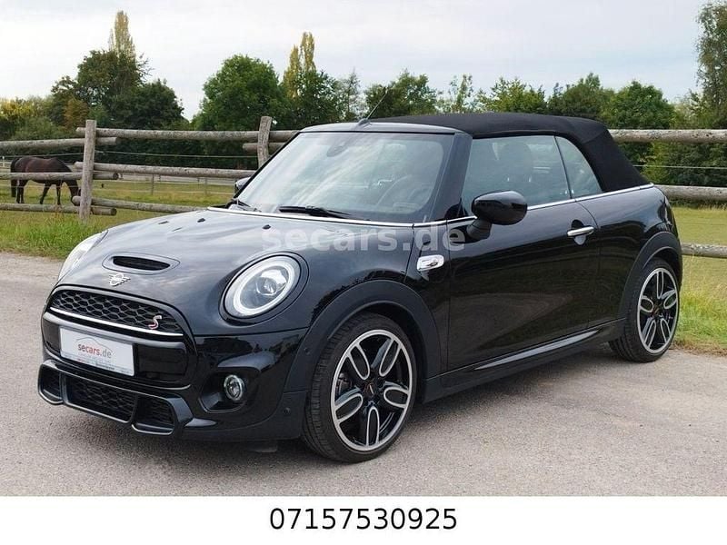 Midnight black metallic (metallic) Gebraucht 2020 Mini John Cooper Works Cabriolet Cabrio | 26.800 € (Superpreis) - Bild 1/4