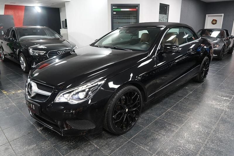 Schwarz Gebraucht 2014 Mercedes E200 Cabrio | 23.490 € (Teuer) - Bild 1/4