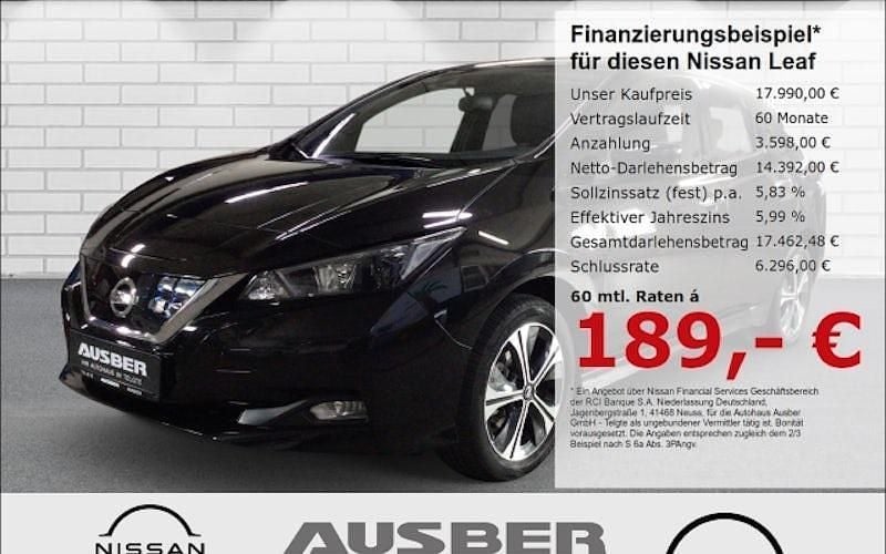 M) (schwarz Gebraucht 2022 Nissan Leaf N-Connecta Kleinwagen | 17.990 € (Guter Preis) - Bild 1/4