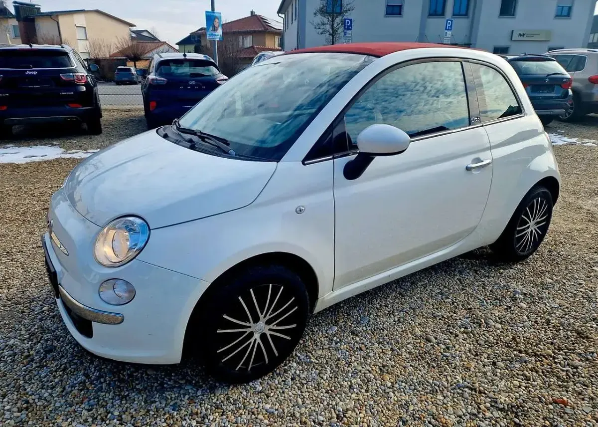 Gebraucht Fiat 500 Lounge 69 PS (50 kW) 2015 Weiß Cabrio
