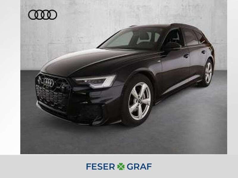 Mythosschwarz metallic Gebraucht 2024 Audi A6 S-Line Kombi | 51.990 € - Bild 1/4