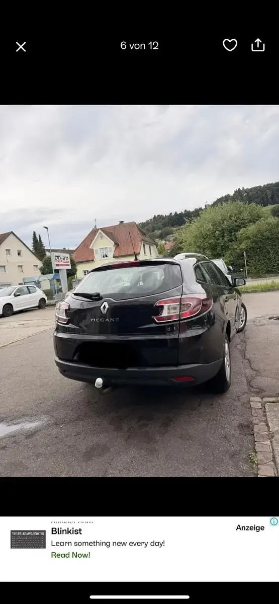 Gebraucht Renault Mégane GrandTour 110 PS (80 kW) 2009 Schwarz Kombi