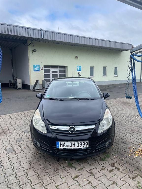 Schwarz Gebraucht 2007 Opel Corsa S Limousine | 1.200 € (Guter Preis) - Bild 1/4