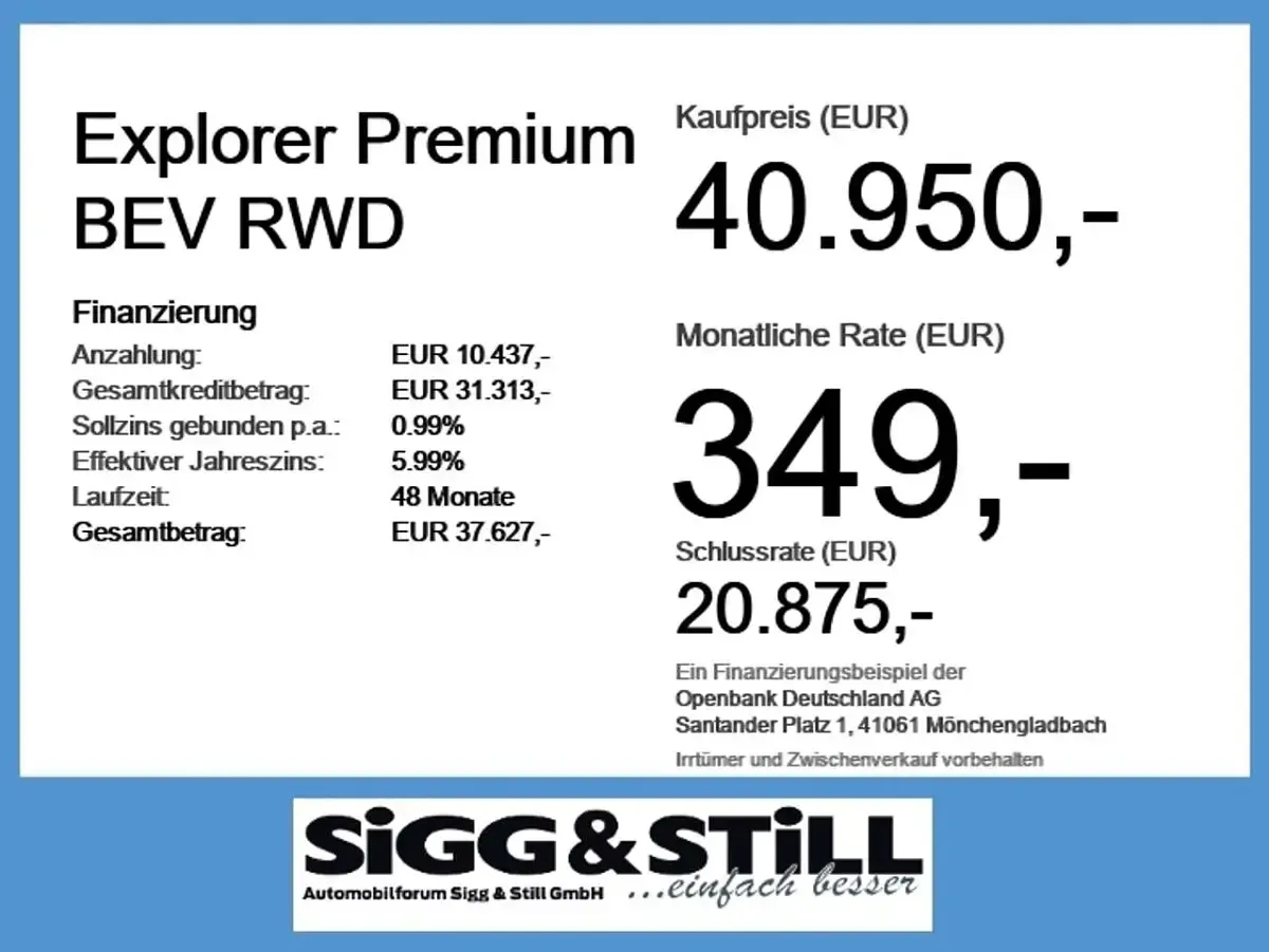 Neu Ford Explorer Premium 210 kW (286 PS) 2026 Frost weiß SUV