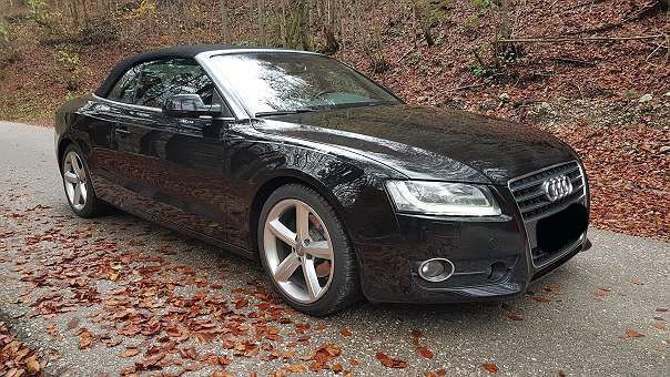 Gebraucht Audi A5 Cabriolet S-Line 170 PS (125 kW) 2010 Schwarz metallic Cabrio