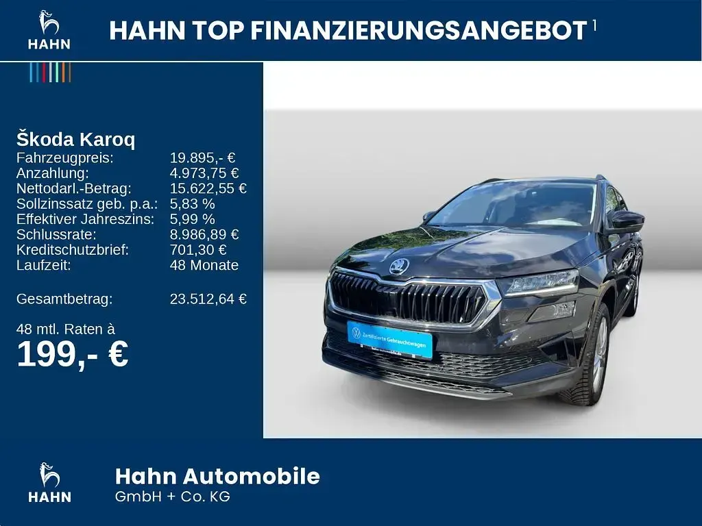 Gebraucht Skoda Karoq Ambition 116 PS (85 kW) 2023 Schwarzmagic perleffekt SUV