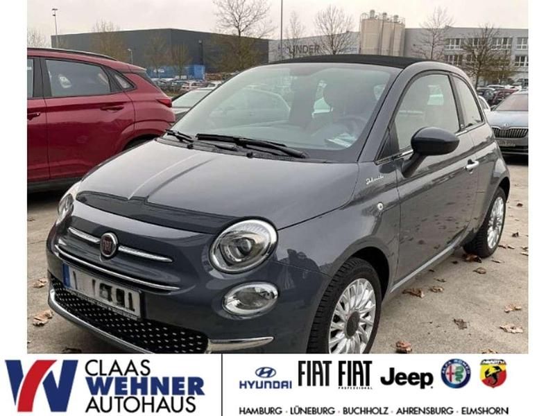 Carrara grau) (grau Gebraucht 2021 Fiat 500C Dolcevita Cabrio | 12.900 € (Guter Preis) - Bild 1/4