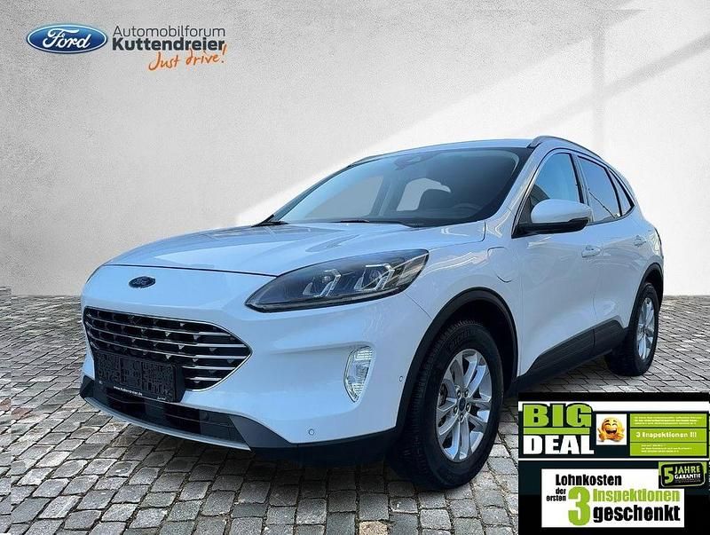 Frostweiß Gebraucht 2021 Ford Kuga Titanium SUV | 20.780 € (Superpreis) - Bild 1/4
