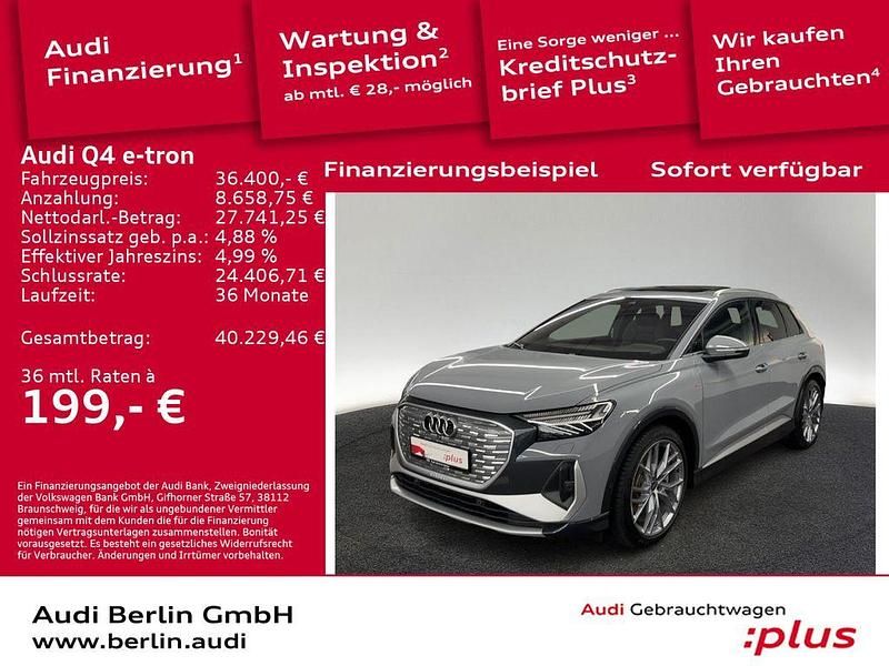 Kieselgrau Gebraucht 2023 Audi Q4 e-tron Ambiente SUV | 36.400 € (Etwas zu teuer) - Bild 1/3