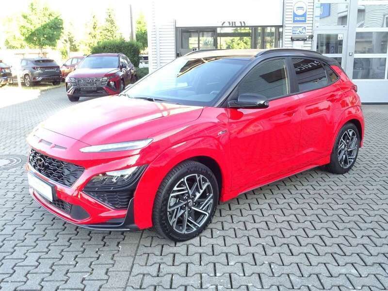 Rot Gebraucht 2022 Hyundai Kona N Line SUV | 24.775 € (Fairer Preis) - Bild 1/4
