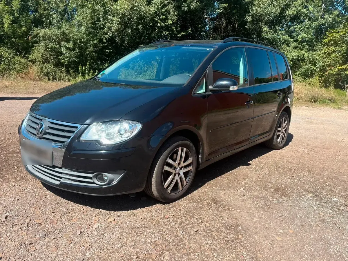 Gebraucht VW Touran United 128 PS (94 kW) 2008 Schwarz Van / Kleinbus