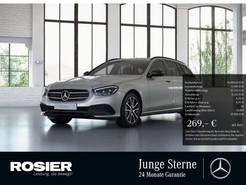Silber / mojavesilber (metallic) Gebraucht 2021 Mercedes E200 Avantgarde Kombi | 36.990 € (Fairer Preis) - Bild 1/4