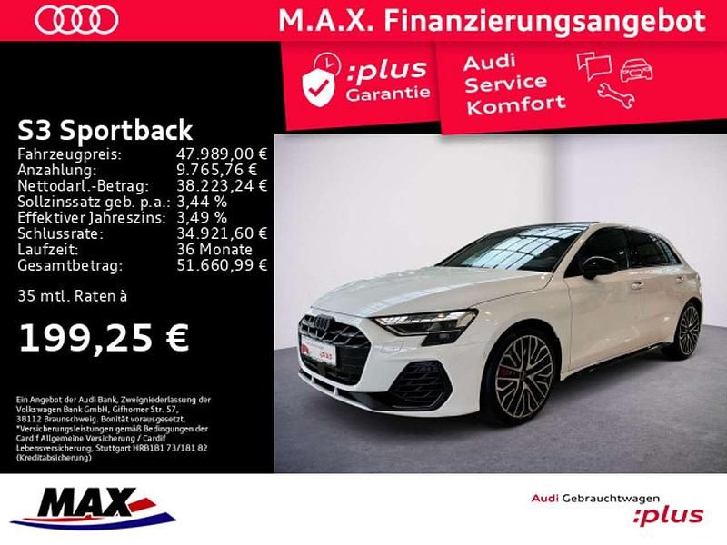 Arkonaweiß Gebraucht 2024 Audi S3 Ambiente Limousine | 47.989 € (Guter Preis) - Bild 1/3