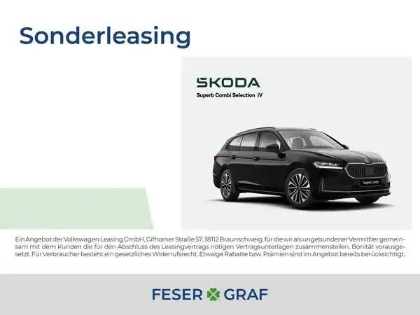 Onyxschwarz Neu 2025 Skoda Superb Kombi | 46.190 € (Superpreis) - Bild 1/1