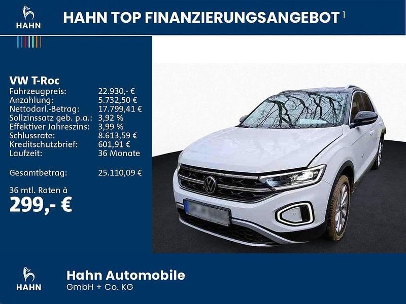 Gebraucht VW T-Roc Style 110 PS (80 kW) 2023 Weiß SUV