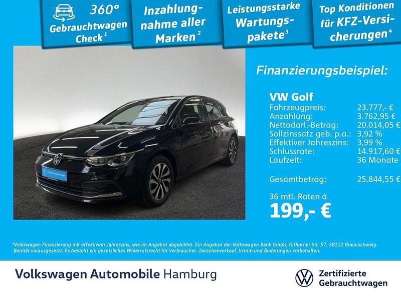 Gebraucht VW Golf VIII Active 150 PS (110 kW) 2023 Deep black perleffekt Limousine
