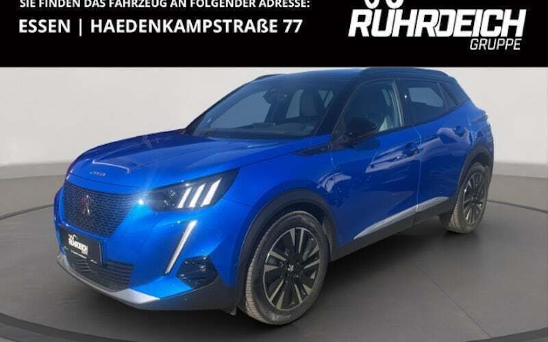 Blau Gebraucht 2021 Peugeot e-2008 GT SUV | 19.490 € (Fairer Preis) - Bild 1/4