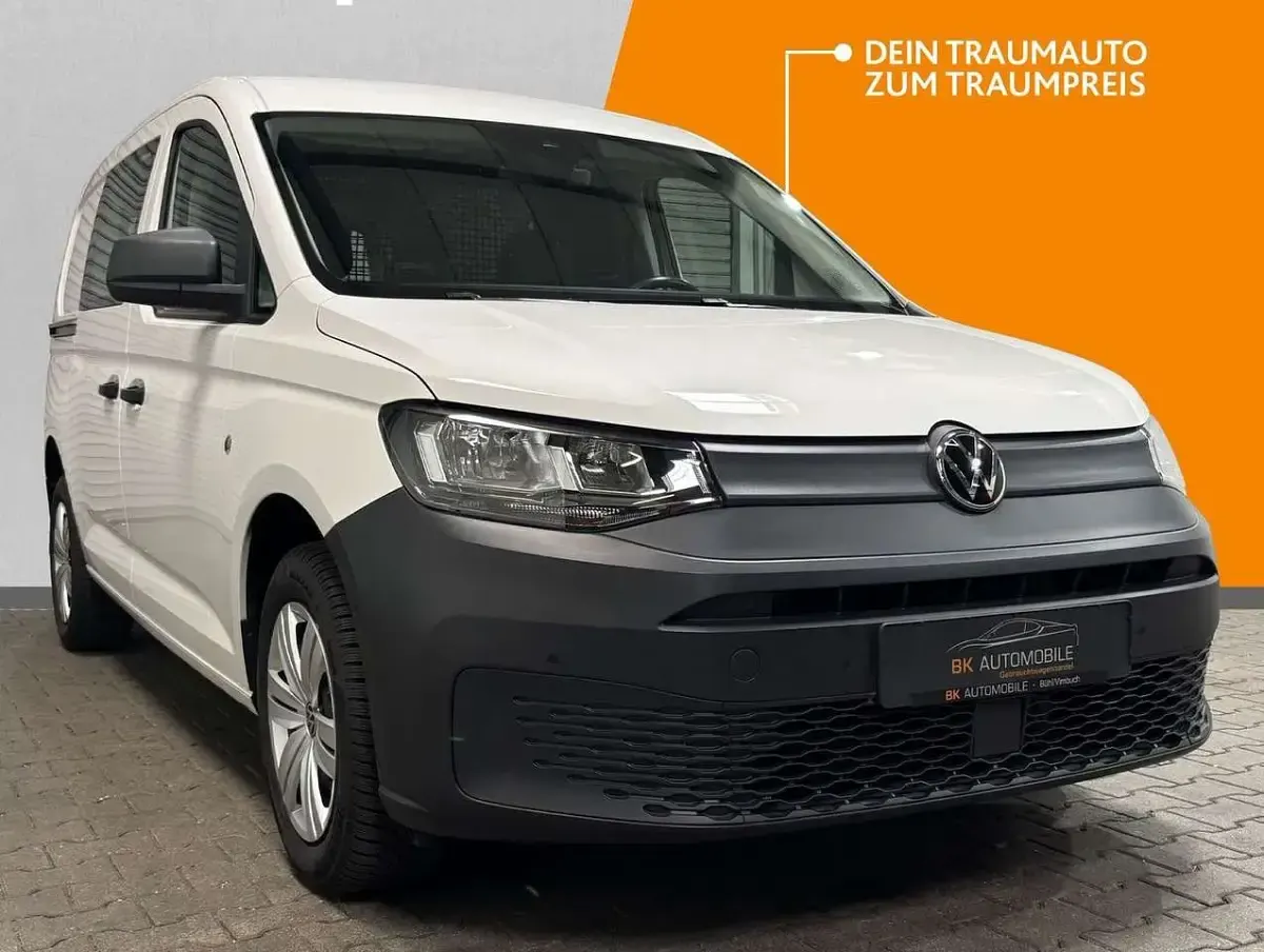 Gebraucht VW Caddy 122 PS (89 kW) 2021 Candyweiss Van / Kleinbus