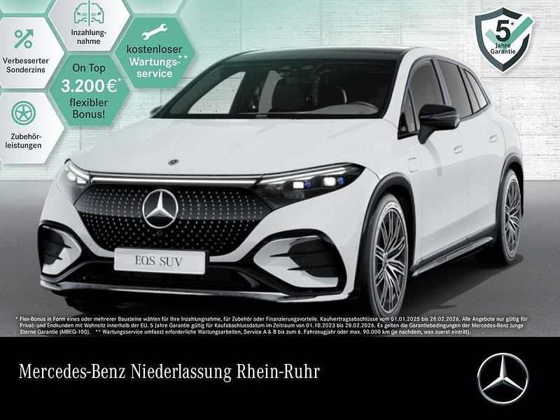Weiß Gebraucht 2024 Mercedes EQS450+ AMG SUV | 91.490 € (Fairer Preis) - Bild 1/3