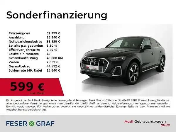 Mythosschwarz metallic Gebraucht 2025 Audi Q5 Ambiente SUV | 49.680 € - Bild 1/2