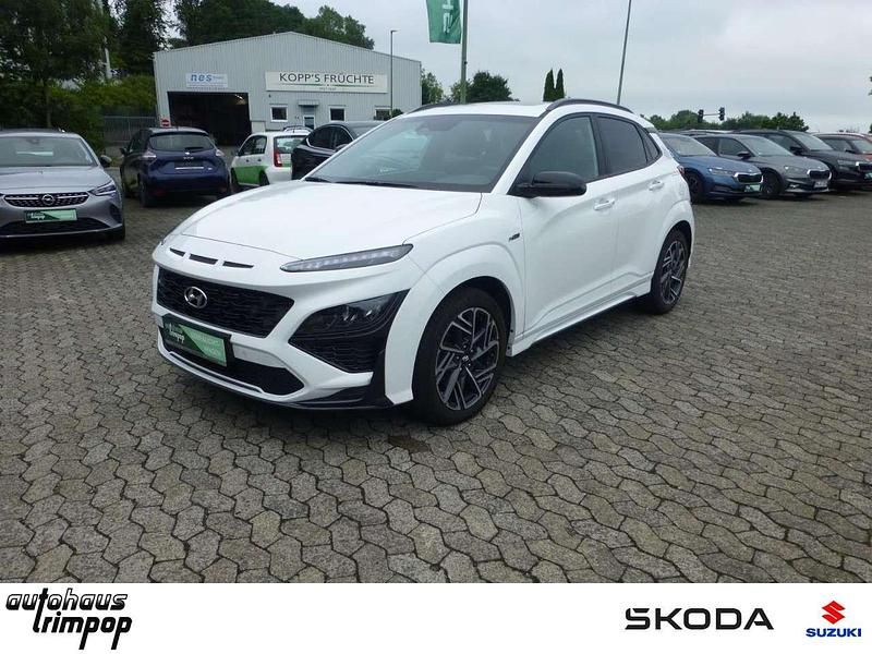 Weiß Gebraucht 2022 Hyundai Kona N Line SUV | 22.470 € (Guter Preis) - Bild 1/4