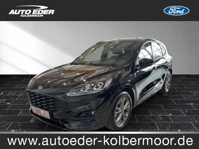 Obsidianschwarz (metallic) Gebraucht 2023 Ford Kuga ST-Line SUV | 32.400 € (Teuer) - Bild 1/4