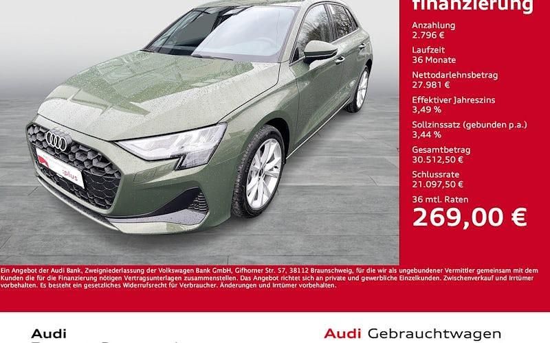 Gebraucht Audi A3 Ambiente 150 PS (110 kW) 2024 Grün Limousine