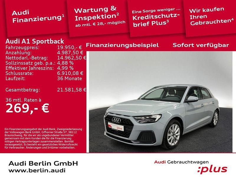 Gebraucht Audi A1 Sportback Advanced Plus 95 PS (69 kW) 2023 Pfeilgrau perleffekt Kleinwagen