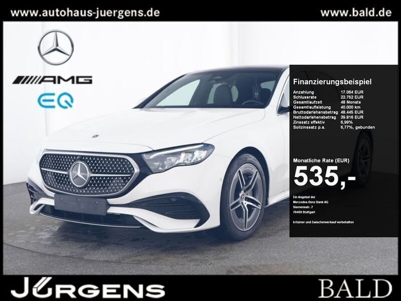 Weiss polarweiss Gebraucht 2024 Mercedes E200 Advanced Limousine | 56.790 € (Teuer) - Bild 1/4