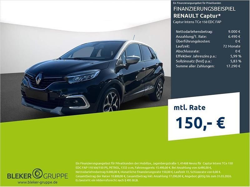 Schwarz gne + gray d69 Gebraucht 2019 Renault Captur Intens SUV | 14.580 € (Etwas zu teuer) - Bild 1/3