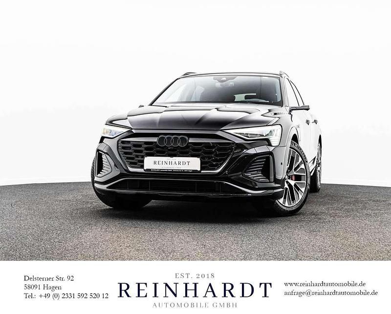 Mythosschwarz metallic Gebraucht 2024 Audi Q8 e-tron S-Line SUV | 58.305 € (Superpreis) - Bild 1/3