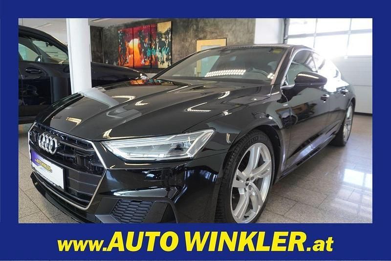 Schwarz Gebraucht 2020 Audi A7 Sportback S-Line Kleinwagen | 39.960 € (Etwas zu teuer) - Bild 1/4