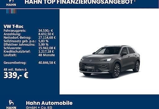 Neu VW T-Roc Life 116 PS (85 kW) 2026 Grau SUV