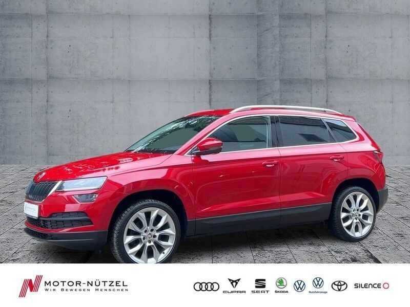 Velvetrot metallic Gebraucht 2021 Skoda Karoq Style SUV | 26.930 € (Fairer Preis) - Bild 1/4