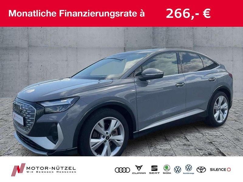 Kieselgrau Gebraucht 2022 Audi Q4 e-tron S-Line SUV | 27.650 € (Superpreis) - Bild 1/4
