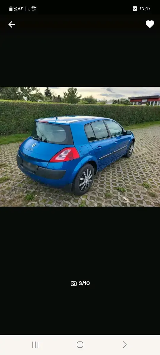 Gebraucht Renault Mégane 112 PS (82 kW) 2004 Blau Kleinwagen