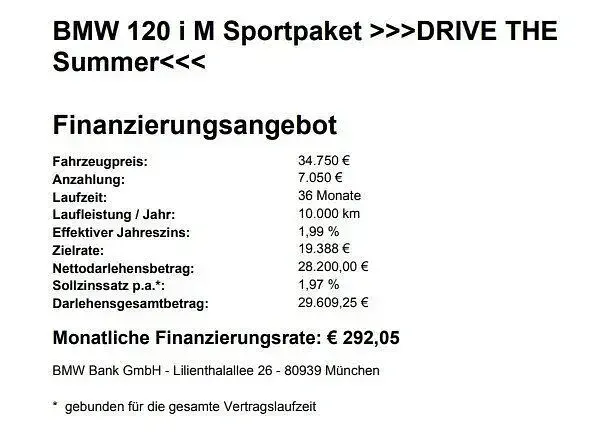 Gebraucht BMW 120 M Sport 170 PS (125 kW) 2025 Alpinweiss iii Kleinwagen