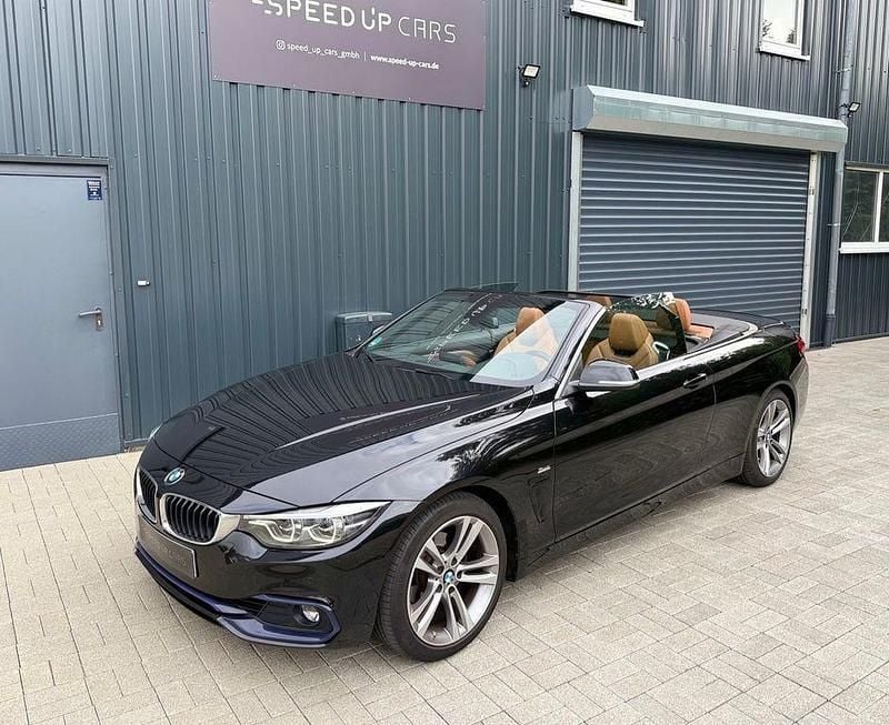 Schwarz Gebraucht 2018 BMW 420 Sport Line Cabrio | 26.499 € (Fairer Preis) - Bild 1/4