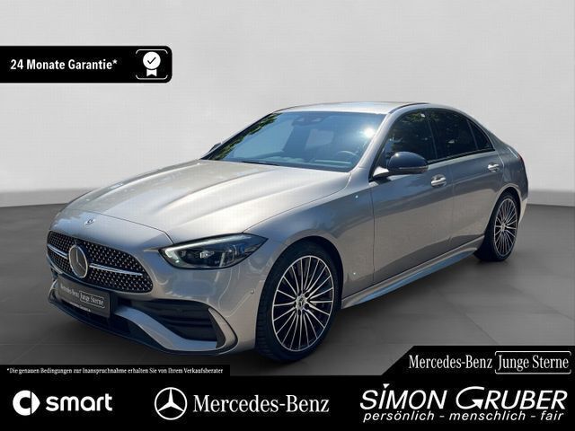 Mojavesilber (metallic) Gebraucht 2024 Mercedes C300 AMG Limousine | 48.900 € (Fairer Preis) - Bild 1/4