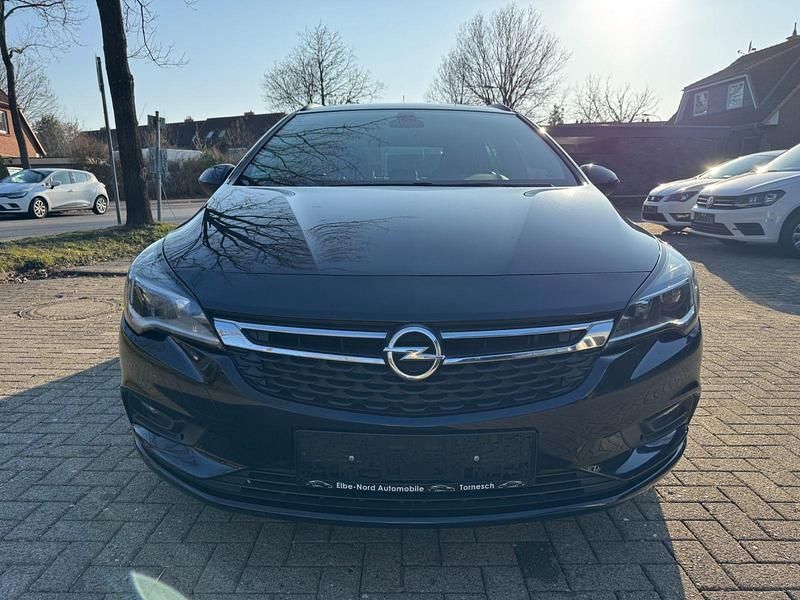 Gebraucht Opel Astra Business 110 PS (80 kW) 2018 Blau Kombi