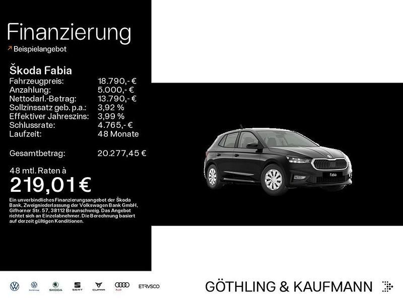 Schwarz Neu 2025 Skoda Fabia Selection Limousine | 18.790 € (Fairer Preis) - Bild 1/4