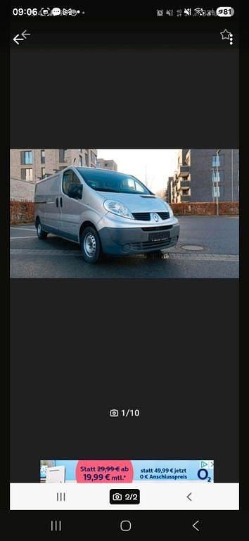 Gebraucht Renault Trafic 95 PS (69 kW) 2010 Silber Van / Kleinbus
