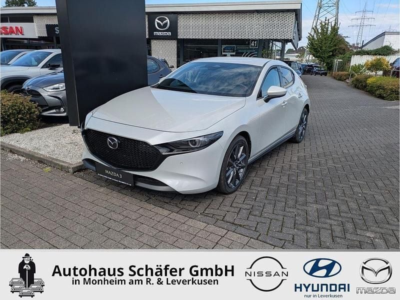 Weiss Neu 2025 Mazda 3 Exclusive Limousine | 29.577 € (Fairer Preis) - Bild 1/4