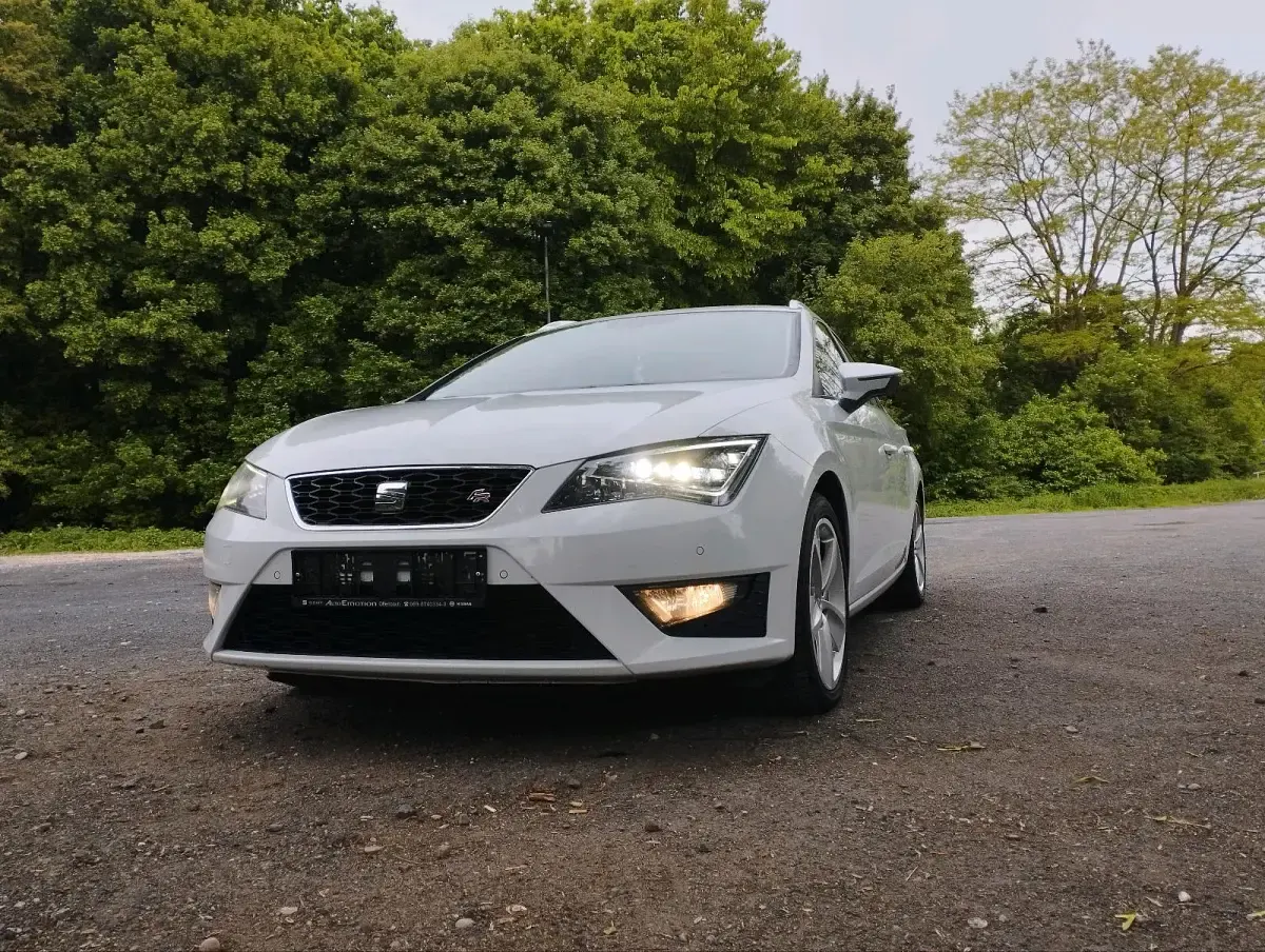 Brugt Seat Leon FR 150 HK (110 kW) 2014 Hvid Stationcar