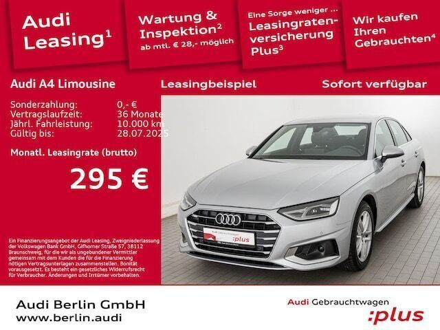 Gebraucht 2024 Audi A4 Advanced Plus Limousine | 30.900 € (Superpreis) - Bild 1/3