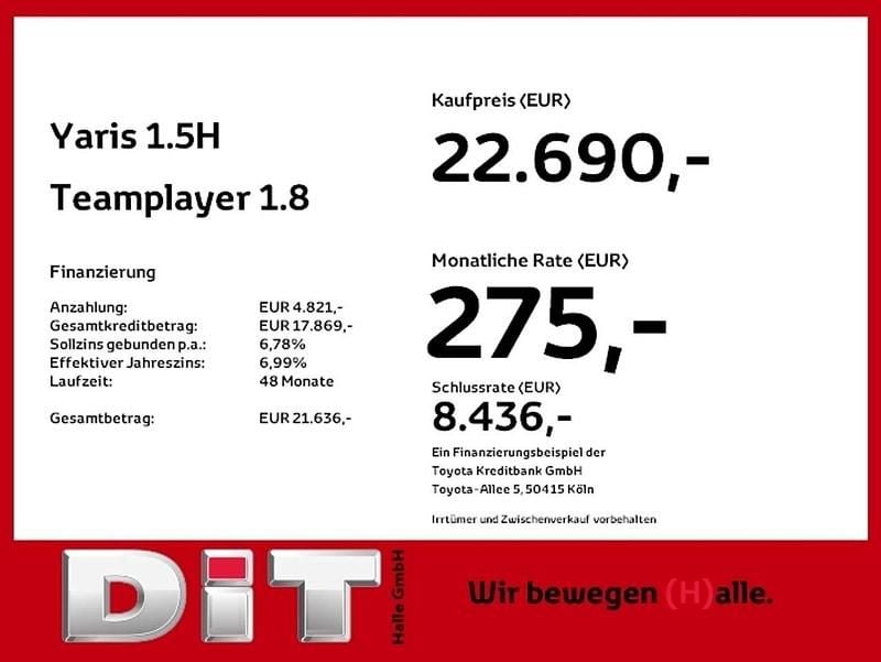 Mysticschwarz mica Neu 2025 Toyota Yaris Hybrid Kleinwagen | 22.690 € (Superpreis) - Bild 1/1