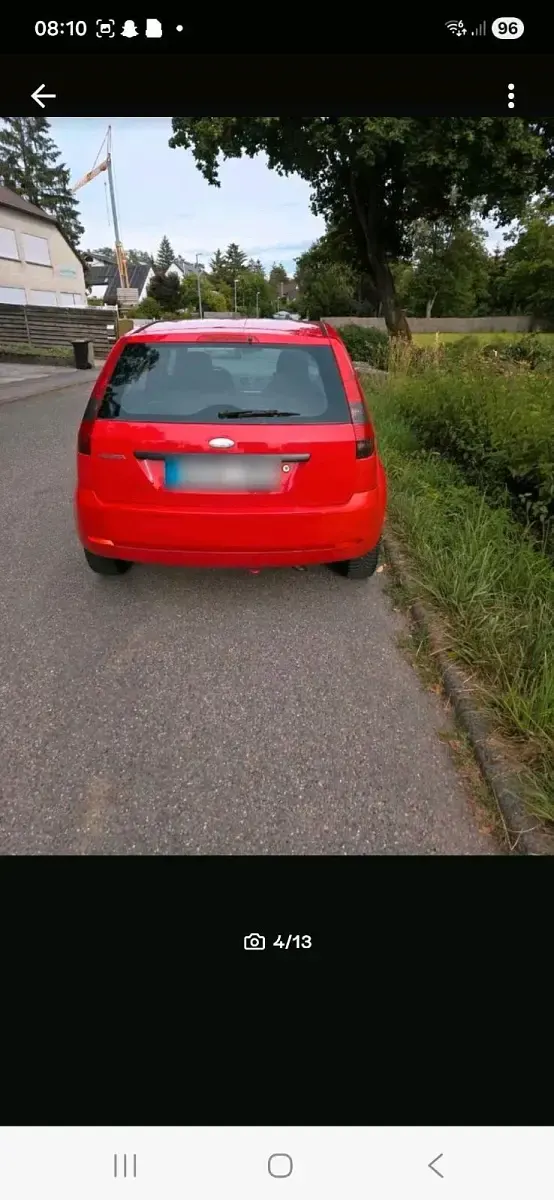Gebraucht Ford Fiesta 80 PS (58 kW) 2006 Rot Kleinwagen