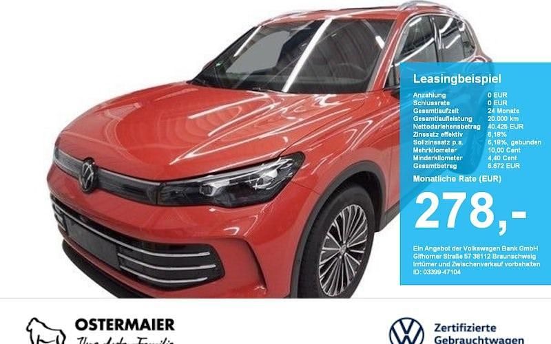 Gebraucht VW Tiguan Elegance 150 PS (110 kW) 2025 Persimmon red metallic SUV