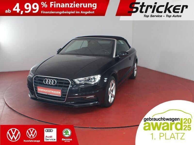 Phantomschwarz (metallic) Gebraucht 2015 Audi A3 Cabriolet Exclusive Cabrio | 18.949 € (Fairer Preis) - Bild 1/4
