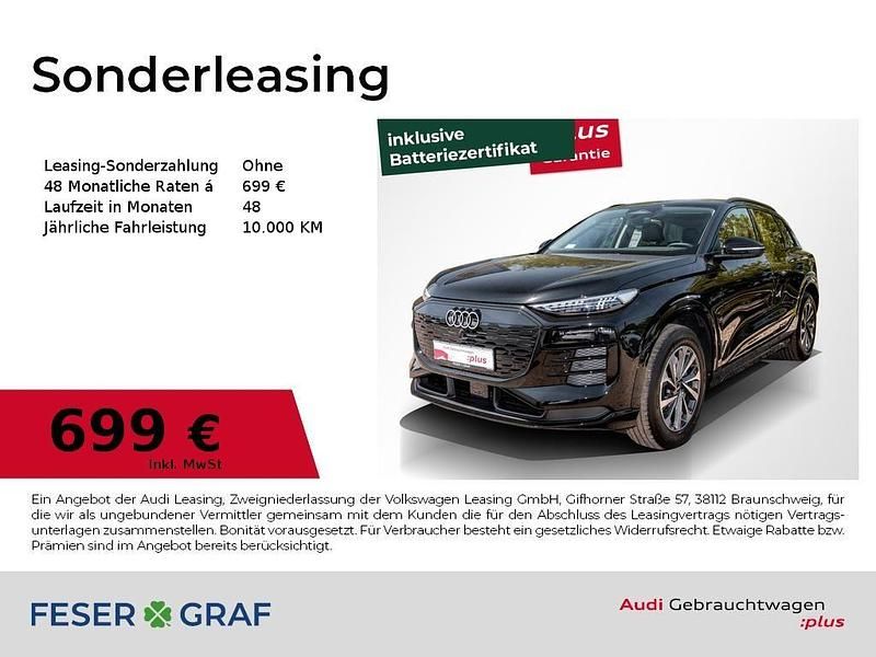 Mythosschwarz metallic Gebraucht 2024 Audi Q6 e-tron Ambiente SUV | 64.990 € (Guter Preis) - Bild 1/4